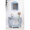 Darrieux Bone Inlay Demilune Console Table, Blue - Accent Tables - 3 - thumbnail