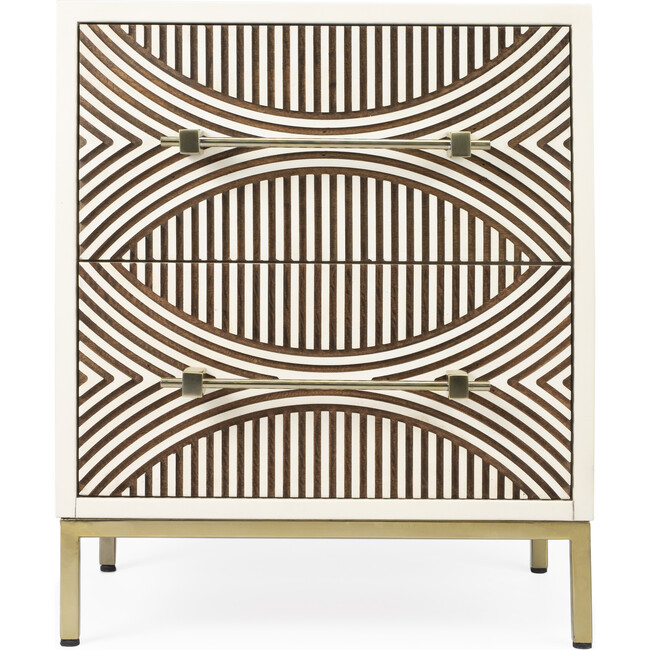 Cirella 2-Drawer Chest, White - Dressers - 7