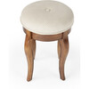 Simone Ash Burl Vanity Stool, Olive - Accent Seating - 2