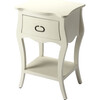 Rochelle Wooden Nightstand, Off-White - Nightstands - 1 - thumbnail