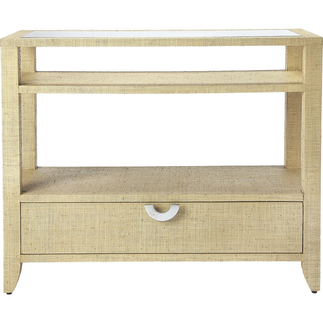 Amelle Raffia Console Table, Cream - Accent Tables - 4