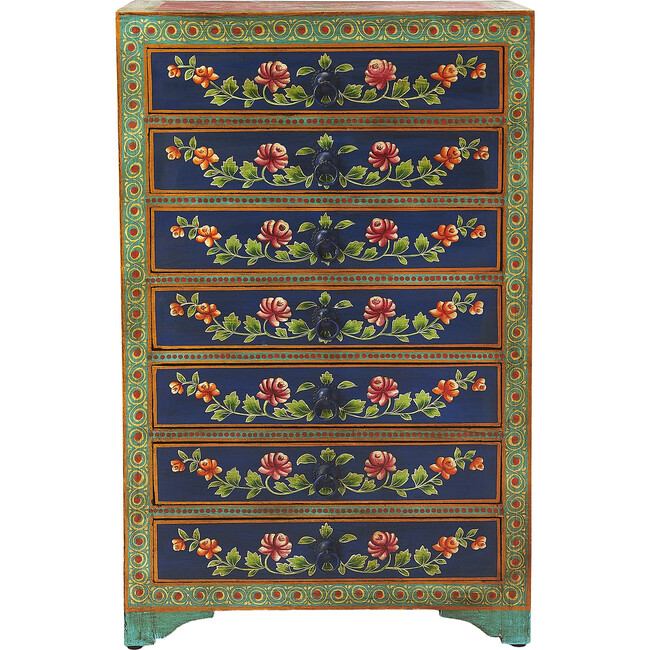 Hand-Painted Accent Chest, Bloom Multi