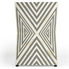 Anais Bone Inlay End Table, White/Grey - Accent Tables - 4