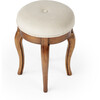 Simone Ash Burl Vanity Stool, Olive - Accent Seating - 3