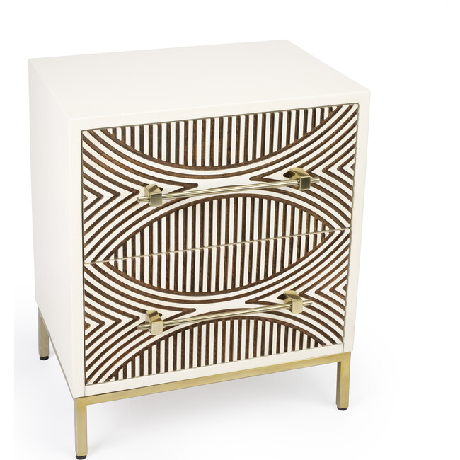 Cirella 2-Drawer Chest, White - Dressers - 8