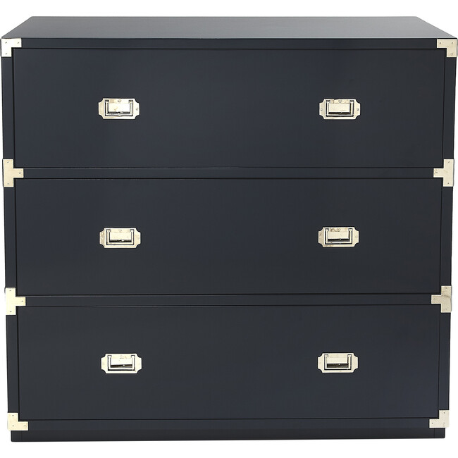 Anew 3-Drawer Campaign Dresser, Blue - Dressers - 1