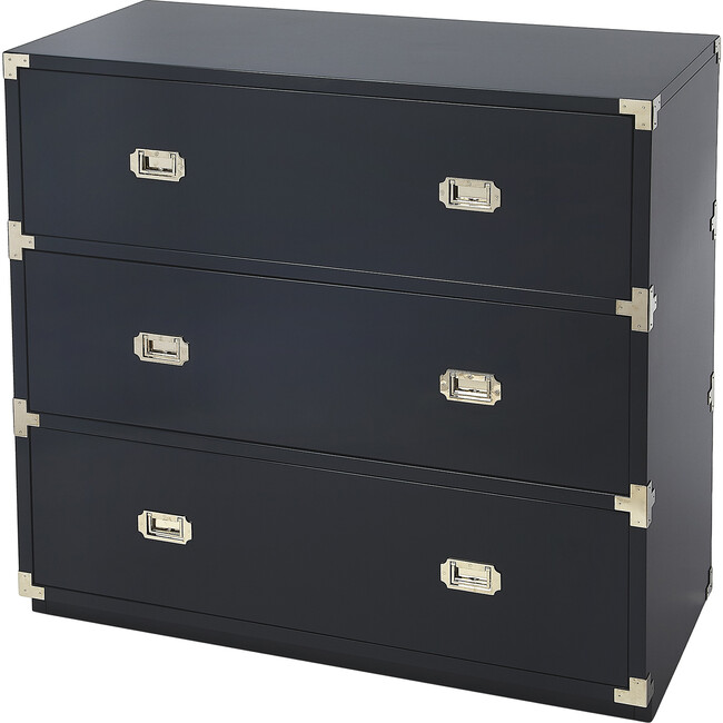 Anew 3-Drawer Campaign Dresser, Blue - Dressers - 2