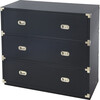 Anew 3-Drawer Campaign Dresser, Blue - Dressers - 2