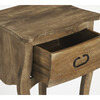Rochelle Wooden Nightstand, Natural - Nightstands - 2