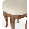 Simone Ash Burl Vanity Stool, Olive - Accent Seating - 4