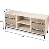 Dalvin 4-Drawer TV Stand, Natural - Accent Tables - 8