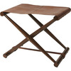 Sutton Leather Folding Stool - Accent Seating - 1 - thumbnail