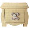 Felicia Raffia Side Table, Natural - Accent Tables - 2