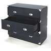 Anew 3-Drawer Campaign Dresser, Blue - Dressers - 4