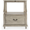 Danielle Marble Nightstand, Gray - Nightstands - 6
