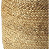 Jute Floor Pouf, Natural - Accent Seating - 2 - thumbnail