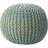 Knit Floor Pouf, Green - Accent Seating - 3