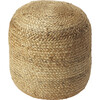 Jute Floor Pouf, Natural - Accent Seating - 3