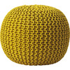 Knit Floor Pouf, Mustard - Accent Seating - 3