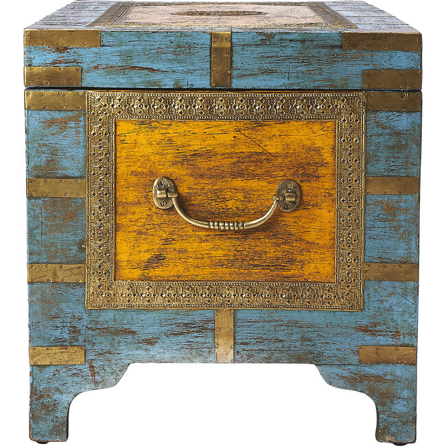 Nador Brass Inlay Storage Trunk - Toychests - 4