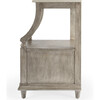 Danielle Marble Nightstand, Gray - Nightstands - 7