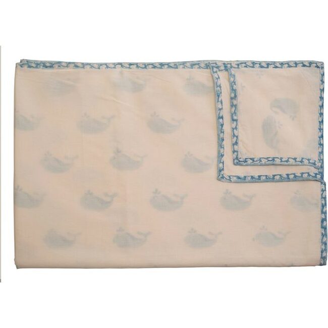 Blue Whale Organic Blanket - Blankets - 1