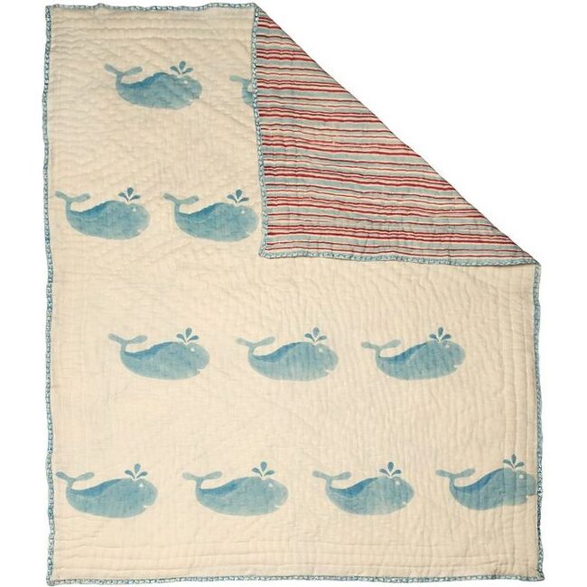Blue Whale Organic Quilt - Quilts - 3