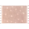 Hippy Stars Washable Rug, Pink - Rugs - 1 - thumbnail