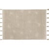 Hippy Stars Washable Rug, Natural - Rugs - 1 - thumbnail