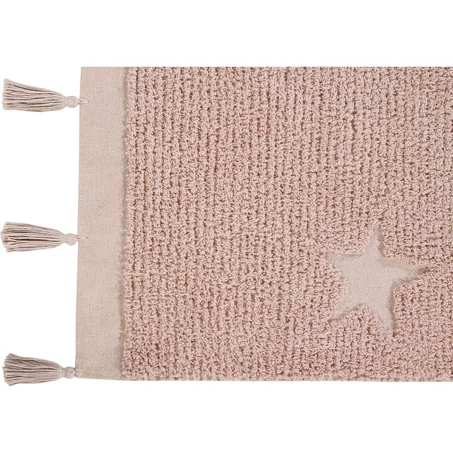 Hippy Stars Washable Rug, Pink - Rugs - 2