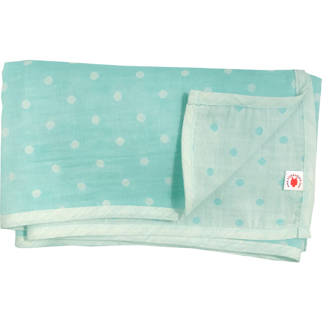 100% GOTS-Certified Organic Cotton Blanket, Mint