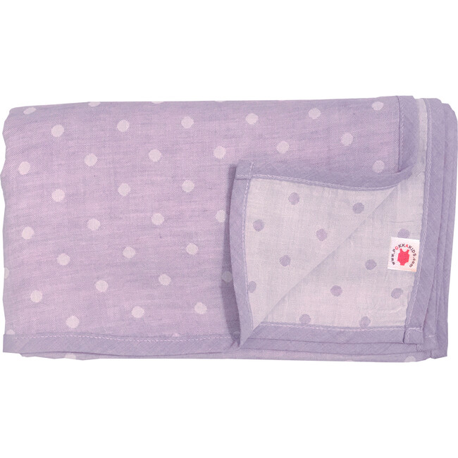 100% GOTS-Certified Organic Cotton Blanket, Grape - Blankets - 1
