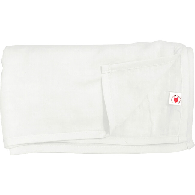 100% GOTS-Certified Organic Cotton Blanket, Pearl - Blankets - 1
