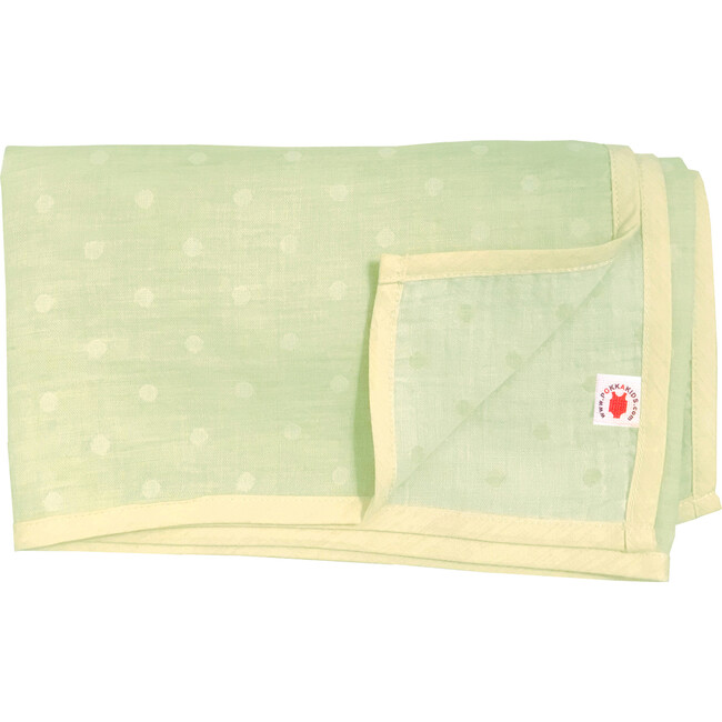 100% GOTS-Certified Organic Cotton Blanket, Lime