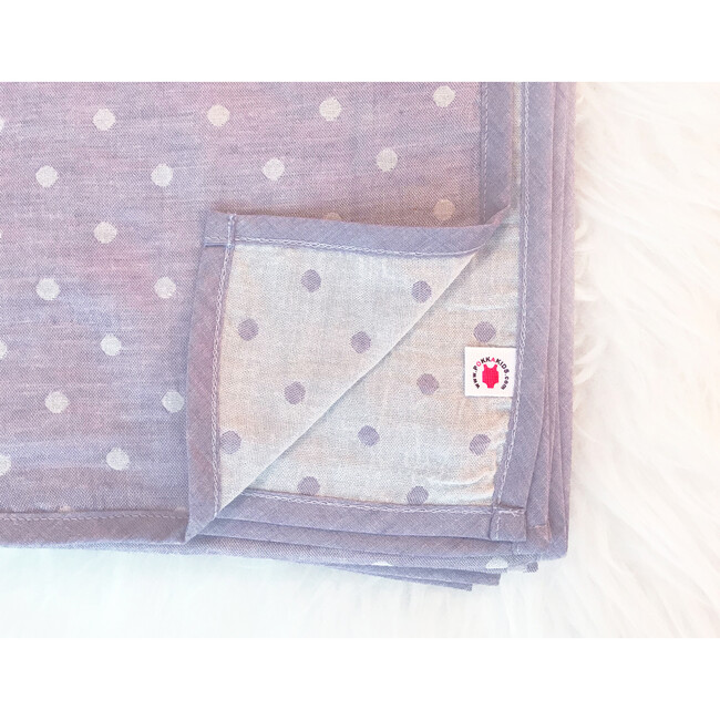 100% GOTS-Certified Organic Cotton Blanket, Grape - Blankets - 2
