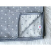 100% GOTS-Certified Organic Cotton Blanket, Charcoal - Blankets - 2