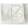 100% GOTS-Certified Organic Cotton Blanket, Pearl - Blankets - 2 - thumbnail