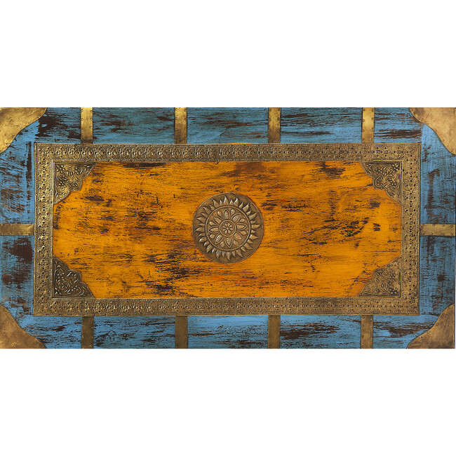 Nador Brass Inlay Storage Trunk - Toychests - 9