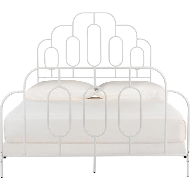 Paloma Metal Retro Bed, White - Beds - 3