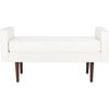 Henri Midcentury Bench, Cream/Walnut - Accent Seating - 1 - thumbnail