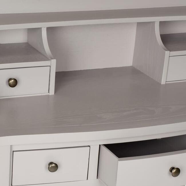 Landon 5-Drawer Desk, Grey - Desks - 4