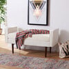 Henri Midcentury Bench, Cream/Walnut - Accent Seating - 2