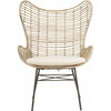 Malia Rattan Wingback Armchair, White Wash - Nursery Chairs - 1 - thumbnail