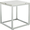 Bethany Square End Table, White/Gold - Accent Tables - 2