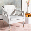 Mara Tufted Accent Chair, Cream - Nursery Chairs - 2