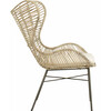 Malia Rattan Wingback Armchair, White Wash - Nursery Chairs - 4