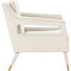 Mara Tufted Accent Chair, Cream - Nursery Chairs - 3