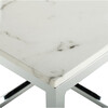 Bethany Square End Table, White/Gold - Accent Tables - 4