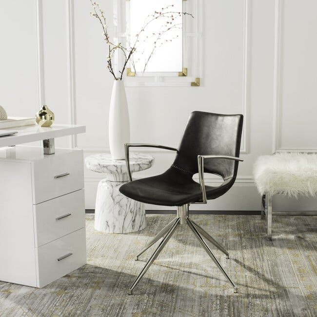 Dawn Swivel Chair, Grey - Desk Chairs - 2