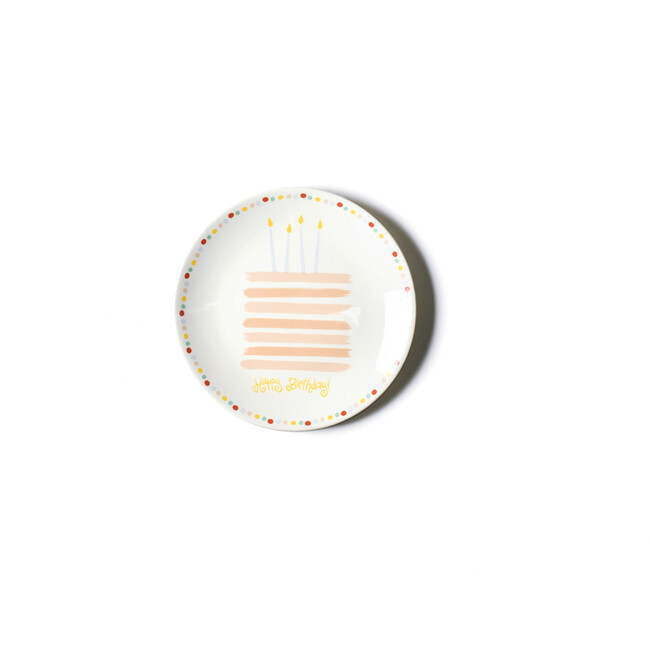Happy Birthday Cake Plate, Blush - Accents - 1